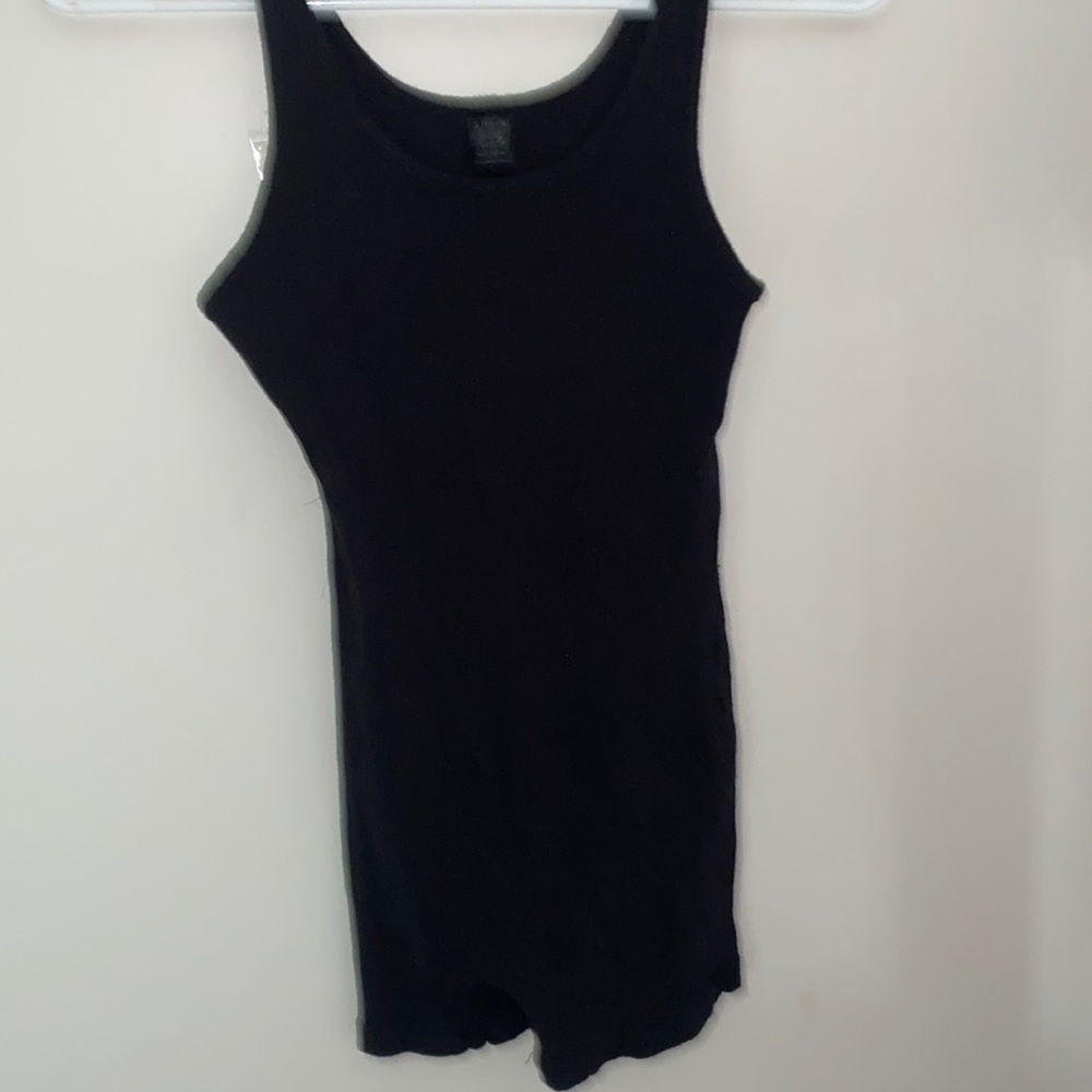 Simple black romper, lightweight and a little see through but super comfy